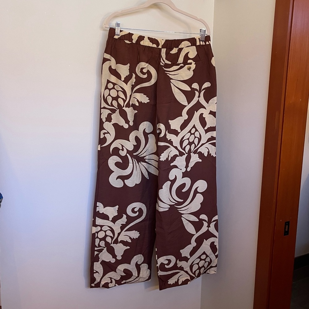 Mango Wide-Leg Printed Pants XL - Picture 7 of 8